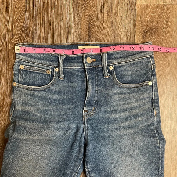 Madewell Cali Demi Boot Frayed Denim Blue Jeans Size 26 - Picture 6 of 8